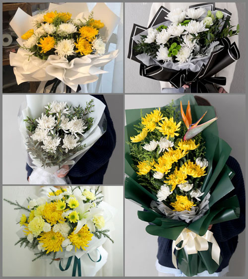 辽宁鞍山铁东区常青街道白事花束代送